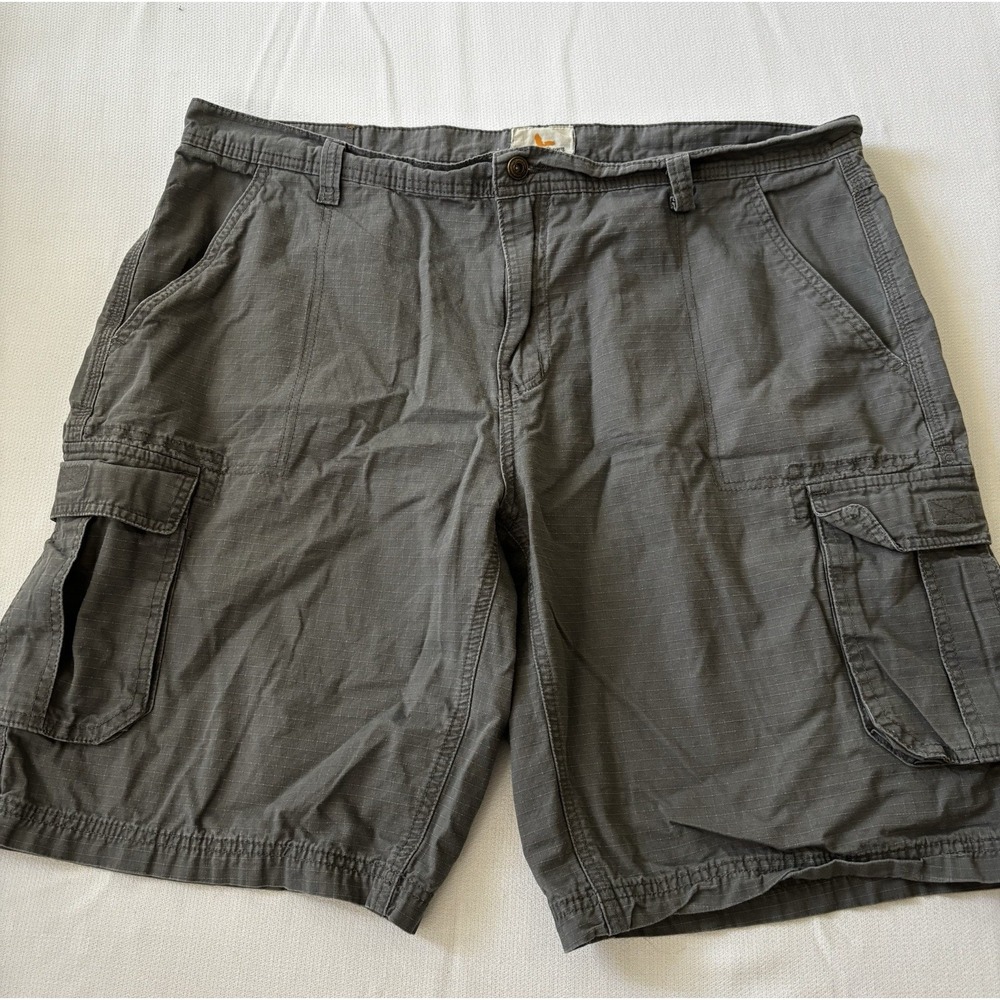 Field & Stream Cargo Shorts‎ Mens 40x10 Gray 100% Cotton Outdoor Hiking Fishing